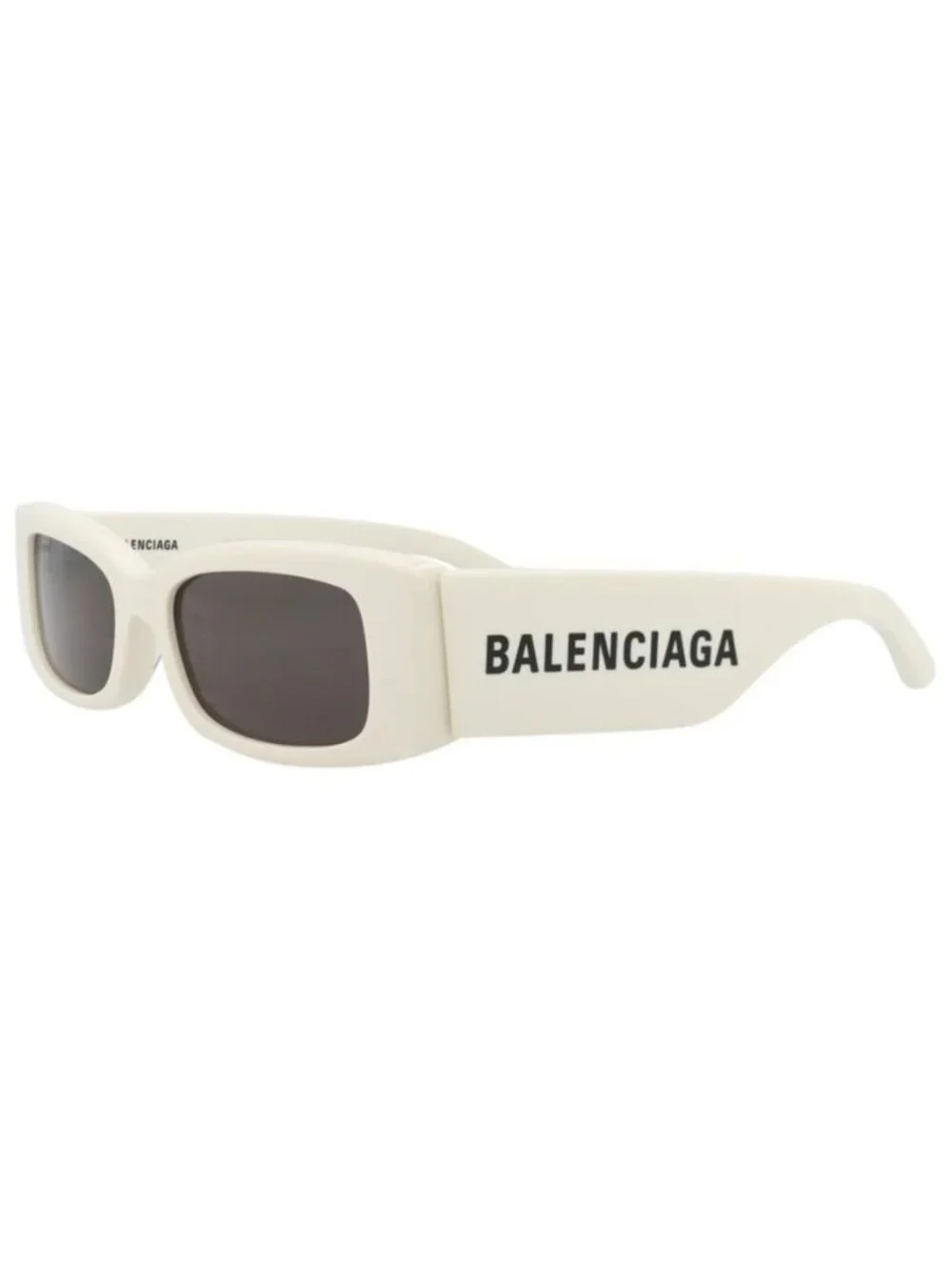 New Balenciaga Womens Square/Rectangle White White Grey Fashion Designer Sunglas
